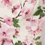 Appliquéd Floral-Print Cotton-Blend Bouclé Mini Dress Thumbnail 2