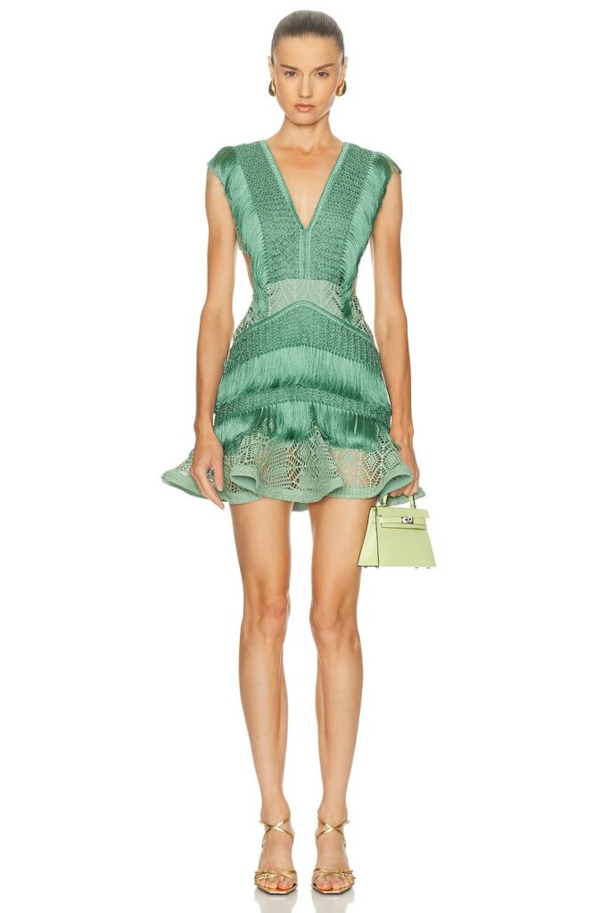 Samba Fringe Cut Out Mini Dress Full Size Image 1