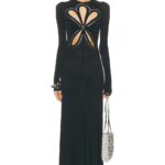Flower Cut Out Long Dress Thumbnail 1