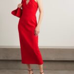 Cameron Embellished Crepe Midi Dress Thumbnail 1