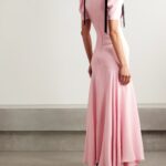 Velvet Bow-Embellished Silk-Crepe Gown Thumbnail 4