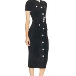 Chenille Knit Midi Dress Thumbnail 3