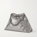 Falabella Mini Metallic Cracked Vegan Shoulder Bag Thumbnail 4