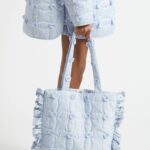 Lindy Rosette Embellished Quilted Tote Bag Thumbnail 6