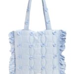 Lindy Rosette Embellished Quilted Tote Bag Thumbnail 2