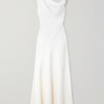 Violetta Asymmetric Paneled Silk-Crepe Gown Thumbnail 2