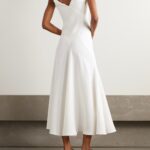 Violetta Asymmetric Paneled Silk-Crepe Gown Thumbnail 4