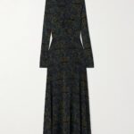 Koa Ruched Printed Stretch-jersey Turtleneck Maxi Dress Thumbnail 4