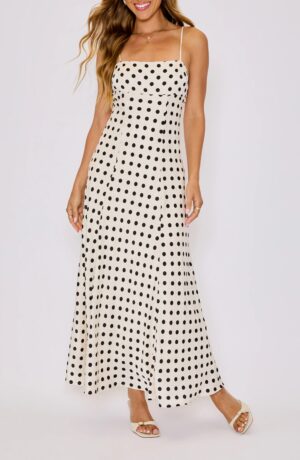 VICI Paulina Polka Dot Maxi Dress