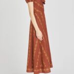 Fern Floral Linen Blend Midi Dress Thumbnail 2