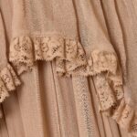 Hypnotic Lace-Trimmed Tiered Crepe De Chine Midi Dress Thumbnail 3
