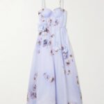 Hypnotic Picnic Belted Appliquéd Floral-print Midi Dress Thumbnail 4