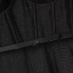 Hypnotic Picnic Belted Lace-Trimmed Linen and Silk-Blend Midi Dress Thumbnail 4