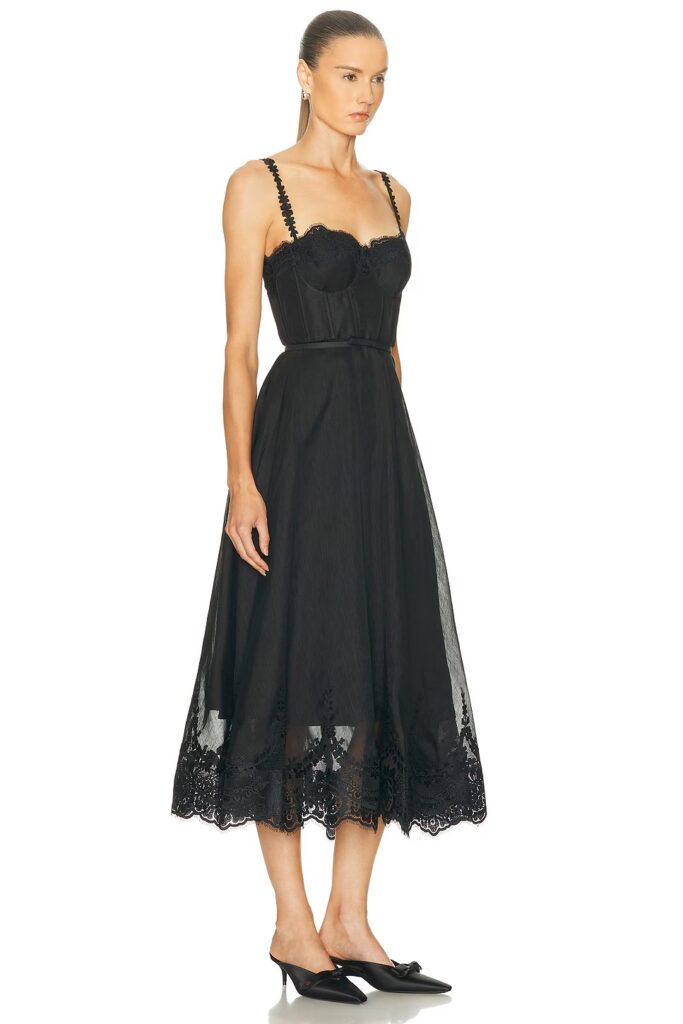 Lace Trim Picnic Dress Full Size Image 2