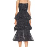Pleated Tiered Midi Dress Thumbnail 1