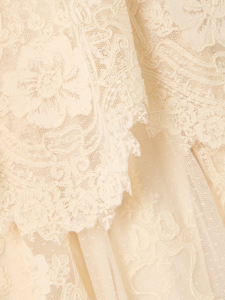 Tiered Lace Midi Dress Full Size Image 3