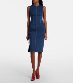 AG JEANS Rennes Denim Midi Dress