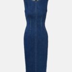 Rennes Denim Midi Dress Thumbnail 5