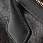 Le Teckel Leather-trimmed Calf Hair Clutch Thumbnail 4