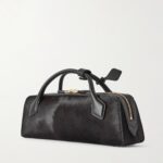 Le Teckel Leather-trimmed Calf Hair Clutch Thumbnail 5
