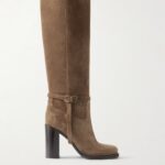 Suede Knee Boots Thumbnail 1
