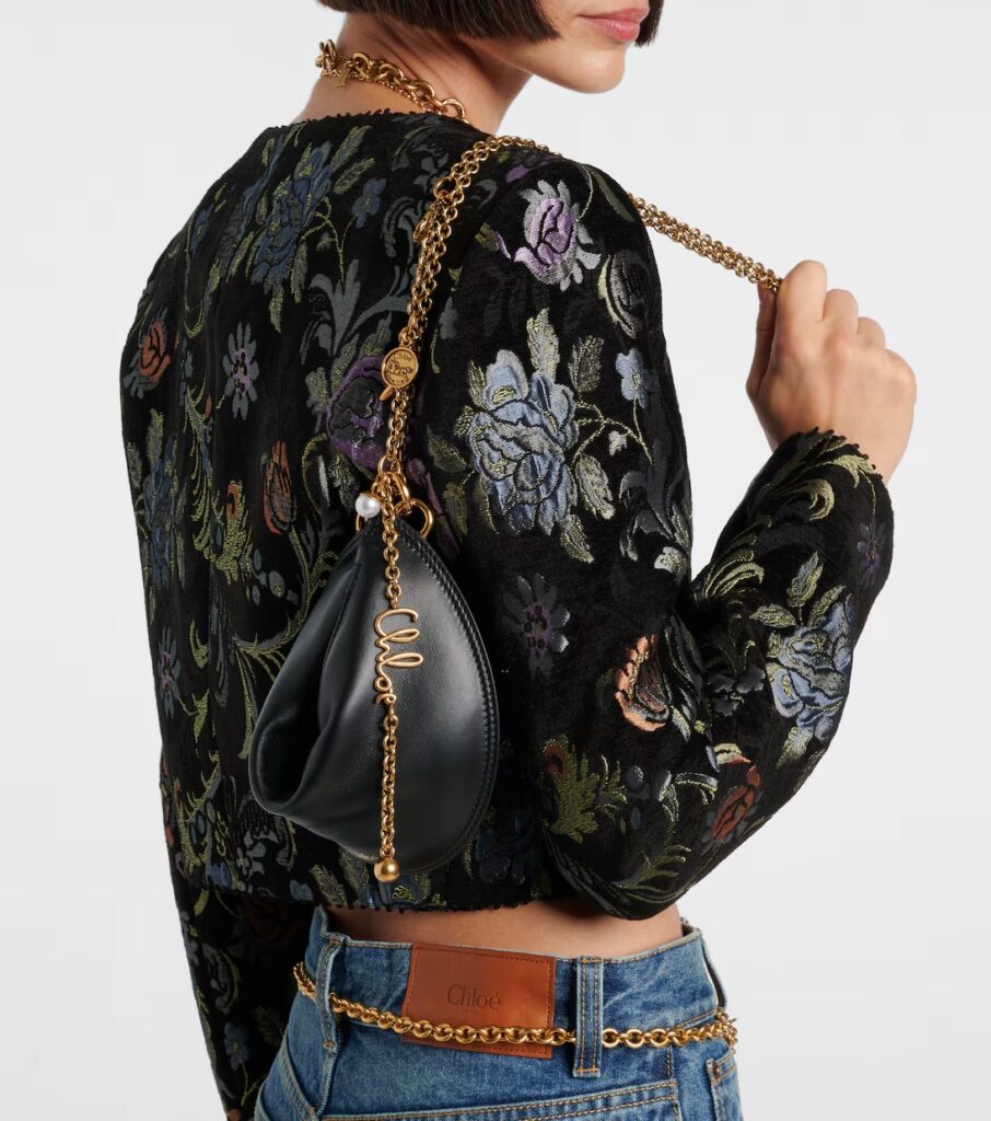 Chloé Icons Medium Leather Shoulder Bag Full Size Image 7