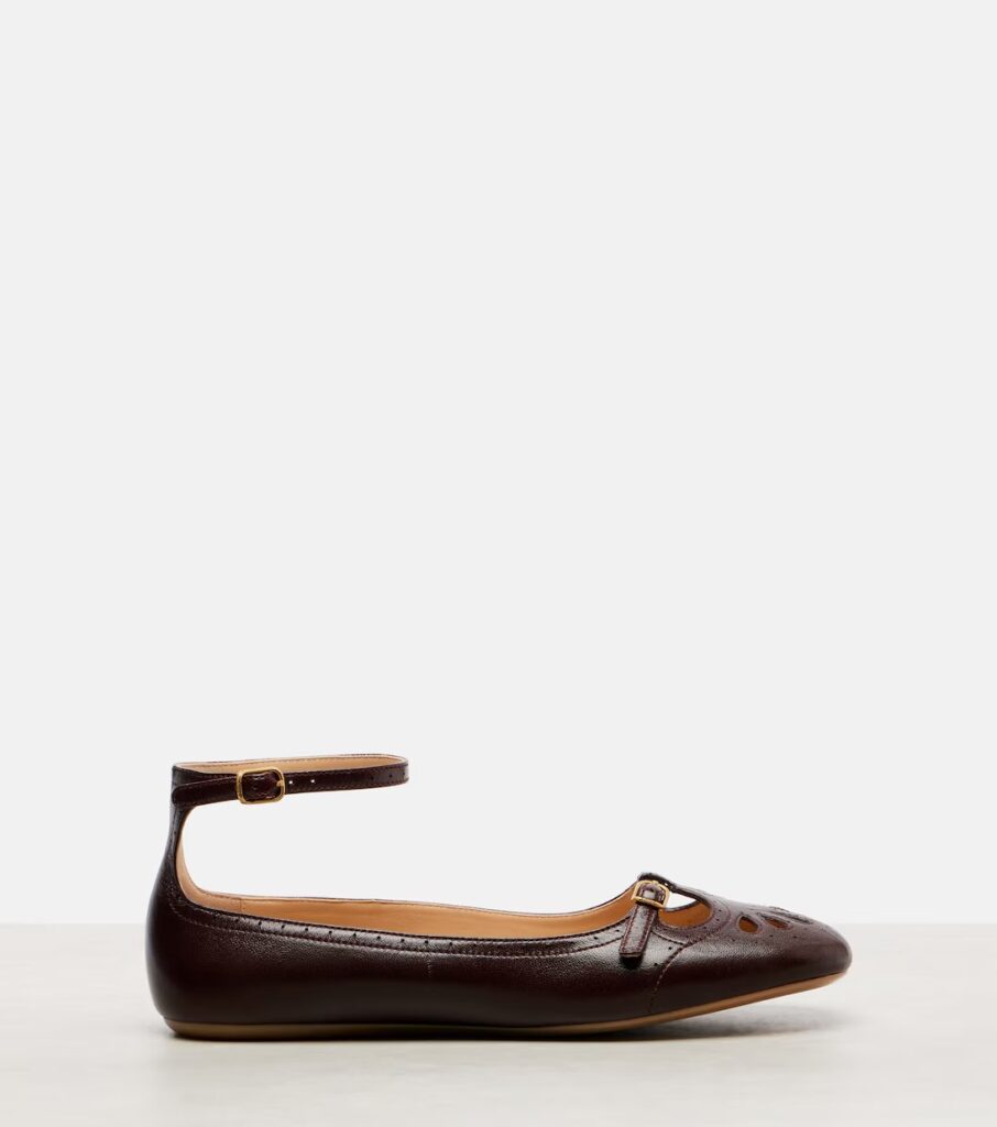 Misty Leather Ballet Flats Full Size Image 1