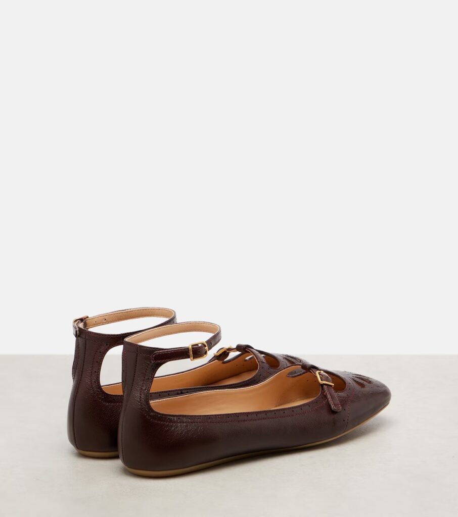 Misty Leather Ballet Flats Full Size Image 2