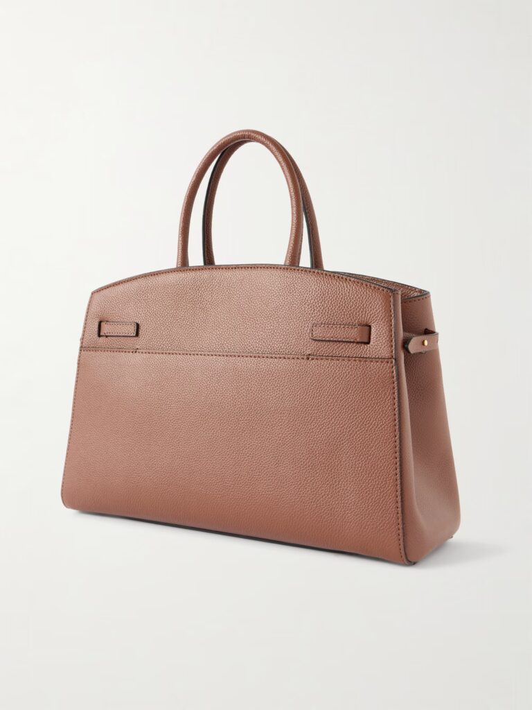 The Hudson Midi Textured-leather Tote Full Size Image 4