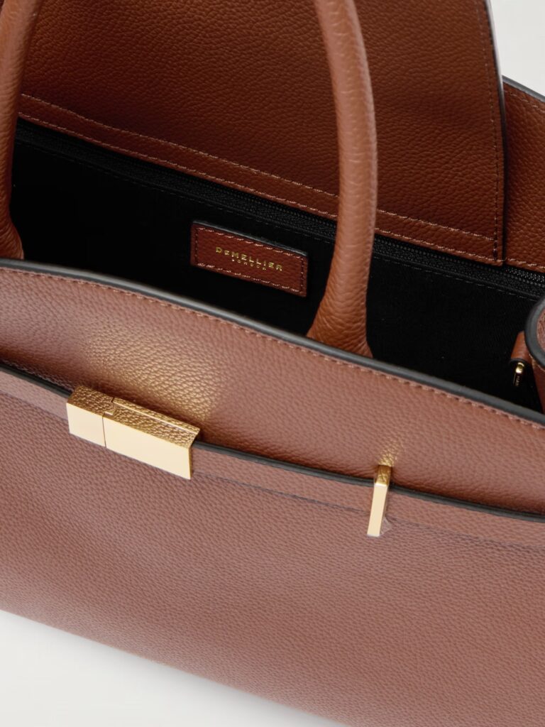 The Hudson Midi Textured-leather Tote Full Size Image 2