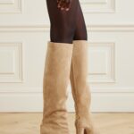 Embellished Suede Knee Boots Thumbnail 4