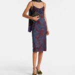 Floral Jacquard Midi Dress Thumbnail 1