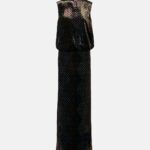 Printed Satin Maxi Dress Thumbnail 6