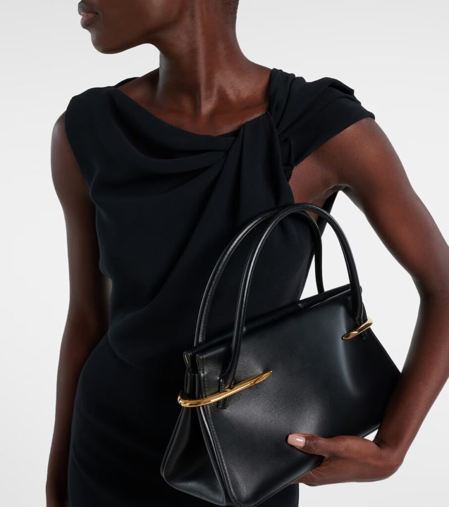 Pinch Medium Leather Tote Bag Full Size Image 4