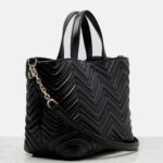 GG Marmont Small Leather Tote Bag Thumbnail 2