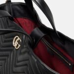 GG Marmont Small Leather Tote Bag Thumbnail 7