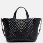 GG Marmont Small Leather Tote Bag Thumbnail 1