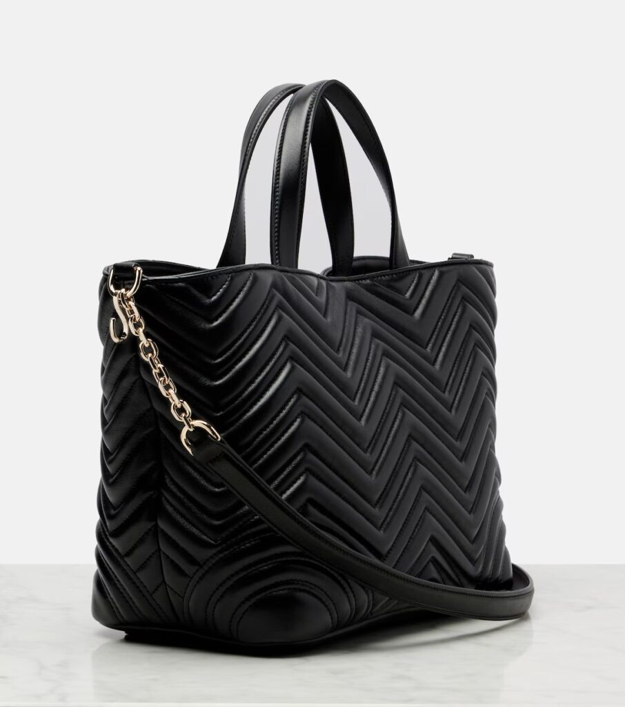 GG Marmont Small Leather Tote Bag Full Size Image 2