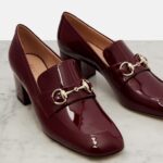 Horsebit Patent Leather Loafer Pumps Thumbnail 5