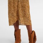 Terena Printed Silk-blend Midi Dress Thumbnail 6