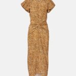 Terena Printed Silk-blend Midi Dress Thumbnail 4