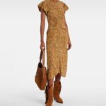 Terena Printed Silk-blend Midi Dress Thumbnail 1