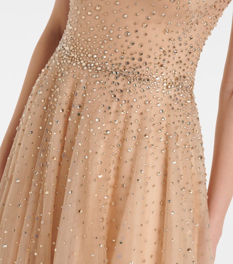 Shayla Embellished Tulle Gown Full Size Image 4
