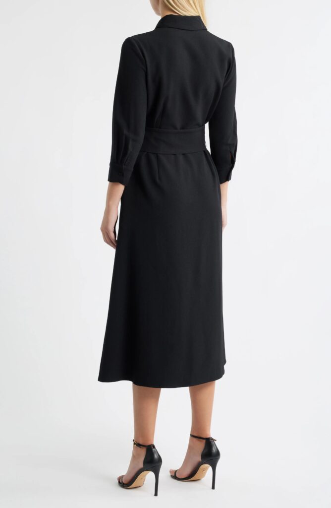 Belted Midi Shirtdress Full Size Image 5