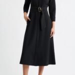 Belted Midi Shirtdress Thumbnail 1