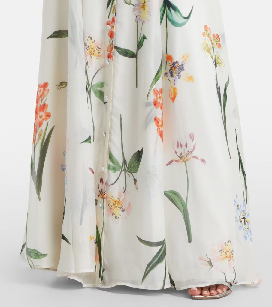 Lilith Floral Tie-neck Maxi Dress Full Size Image 3