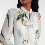 Lilith Floral Tie-neck Maxi Dress Thumbnail 4