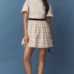 Blythe Textured Mini Dress Thumbnail 1