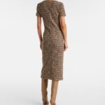 Giugno Cotton and Wool-blend Midi Dress Thumbnail 4