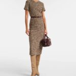 Giugno Cotton and Wool-blend Midi Dress Thumbnail 1